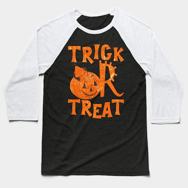 Trick Or Treat Halloween Special Baseball T-Shirt by Joker & Angel